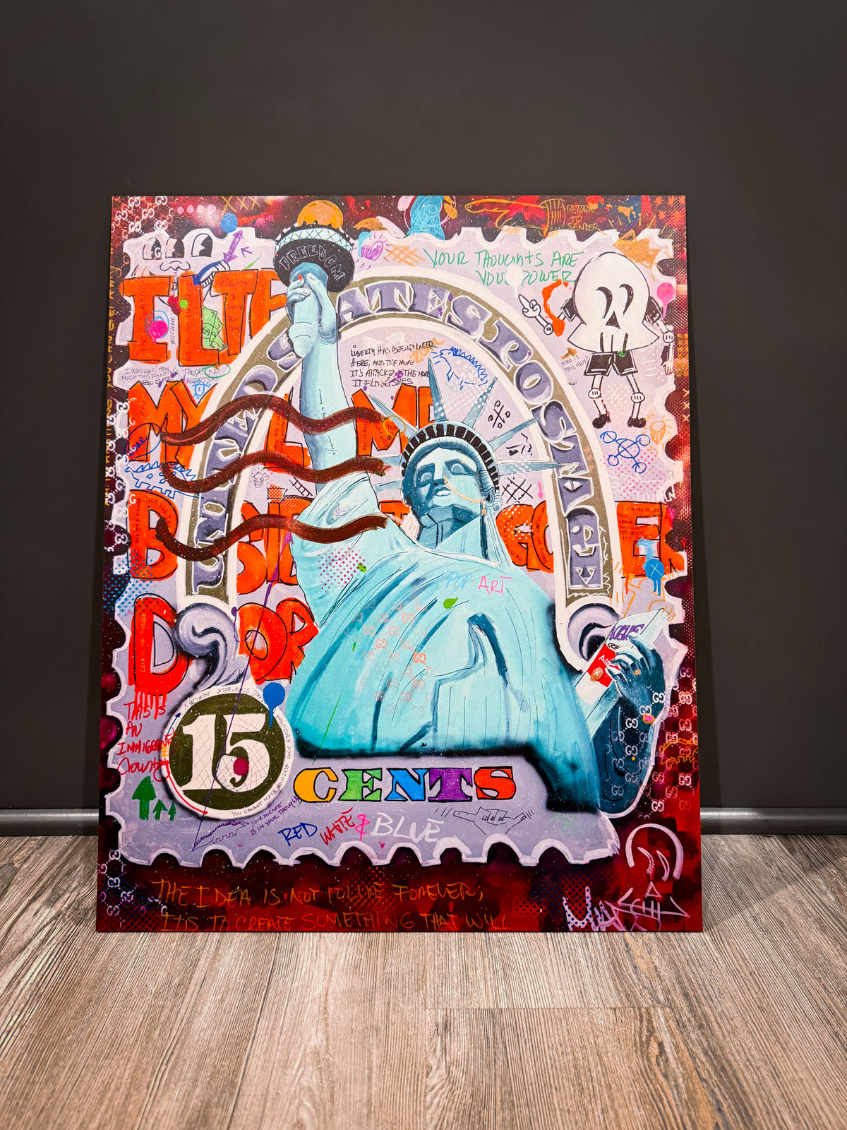 LADY LIBERTY ALUMINUM PRINT
