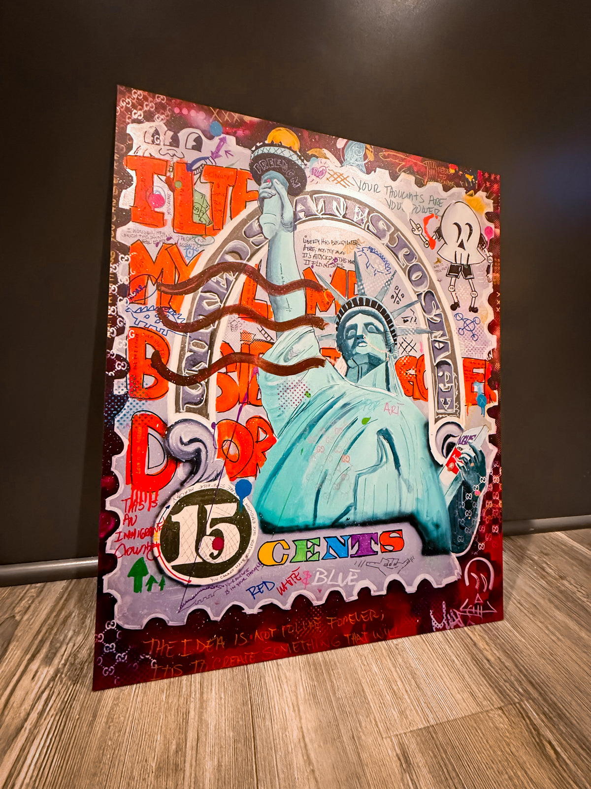 LADY LIBERTY ALUMINUM PRINT