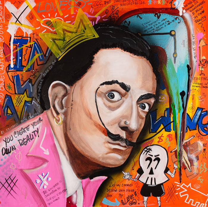 Dali's Dream — original acrylic painting by Mads Suquet, MADHAUS Studios