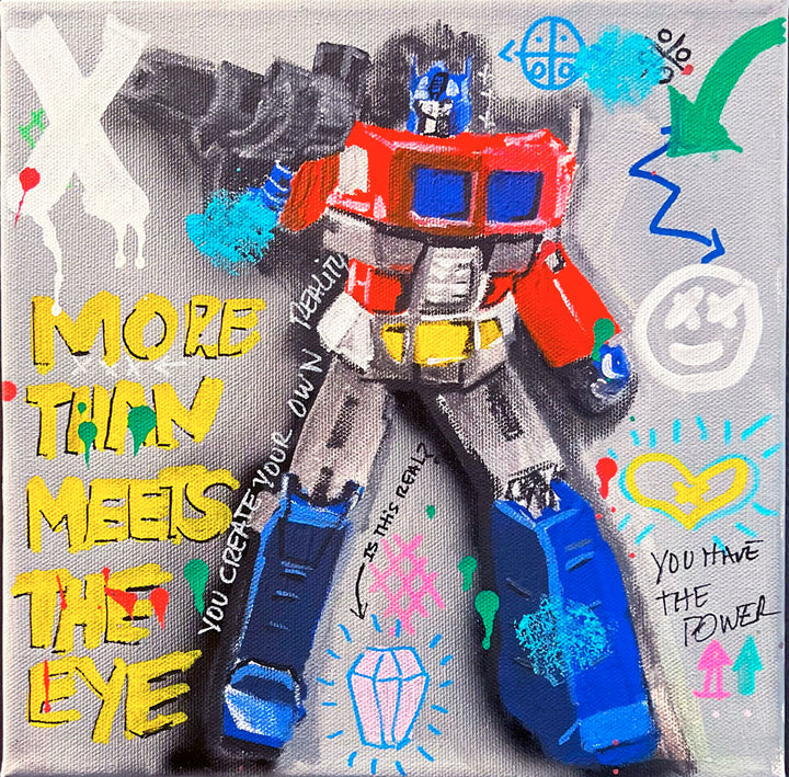 Optimus Prime — original acrylic painting by Mads Suquet, MADHAUS Studios
