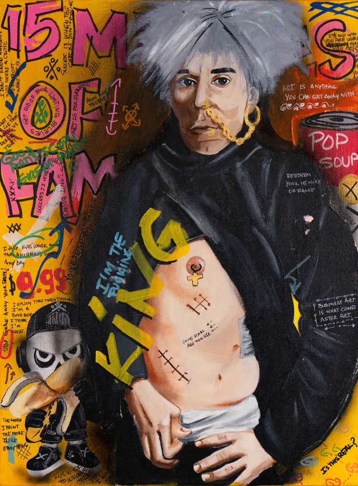 Warhol's Scars — original acrylic painting by Mads Suquet, MADHAUS Studios