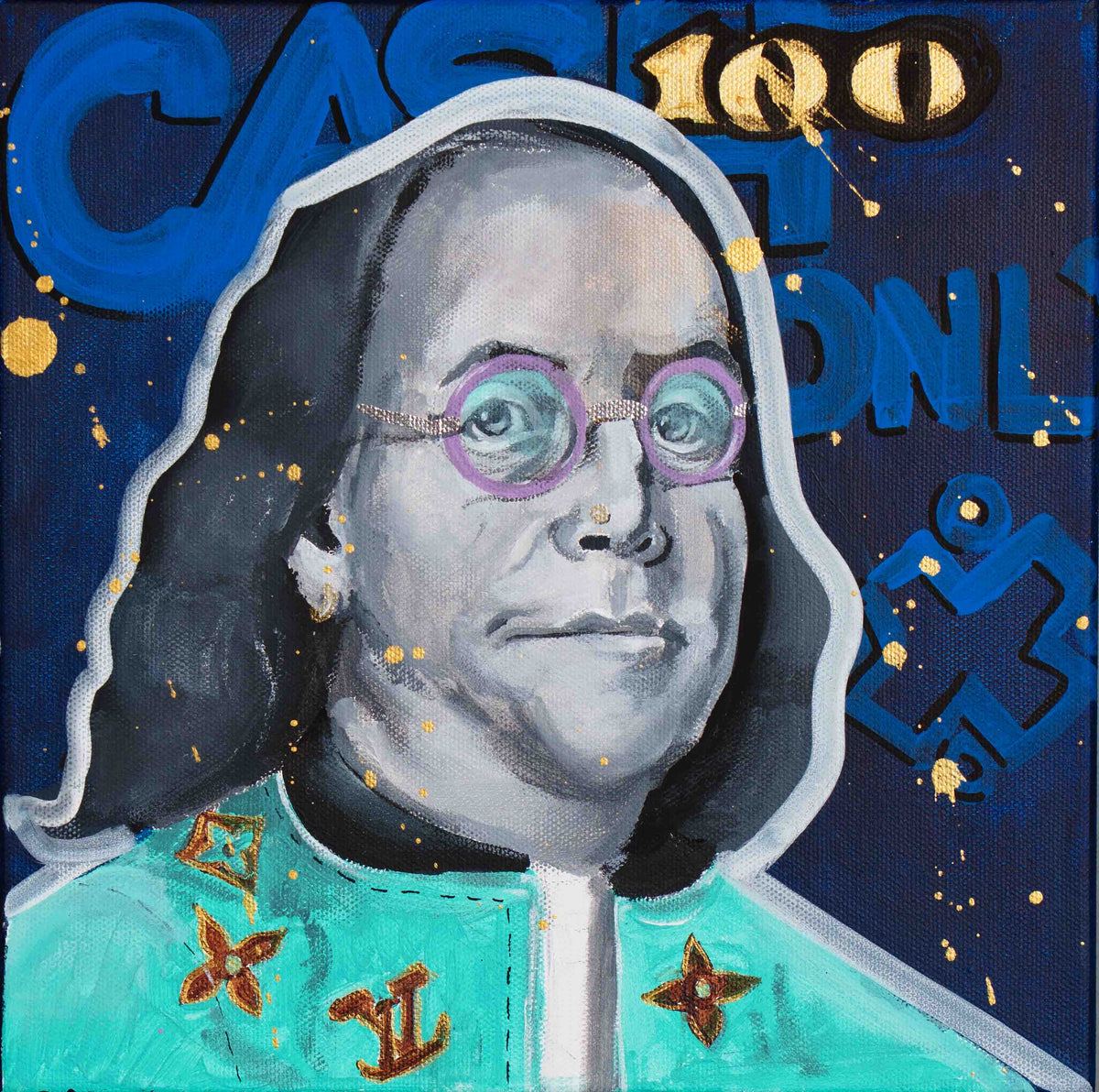 Cash Only — original acrylic painting by Mads Suquet, MADHAUS Studios