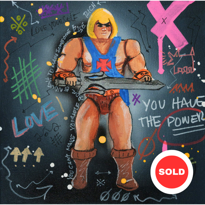 He-Man — original acrylic painting by Mads Suquet, MADHAUS Studios