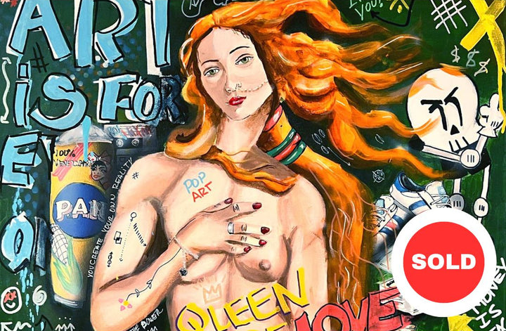 Venus Venezolana — original acrylic painting by Mads Suquet, MADHAUS Studios