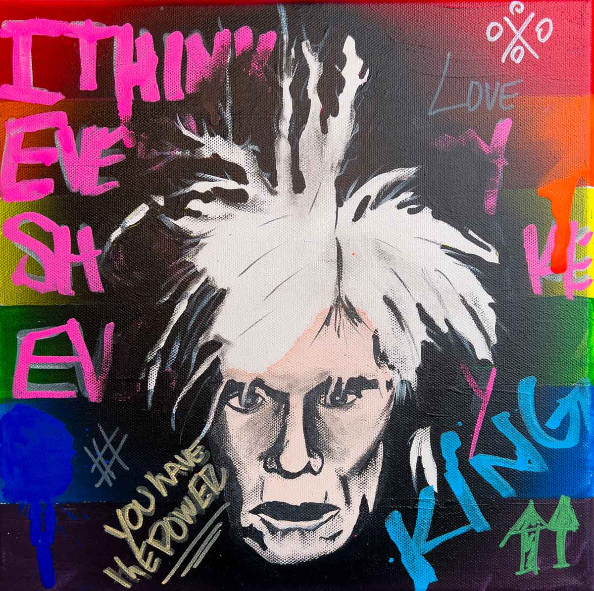 Warhol Insideout — original acrylic painting by Mads Suquet, MADHAUS Studios